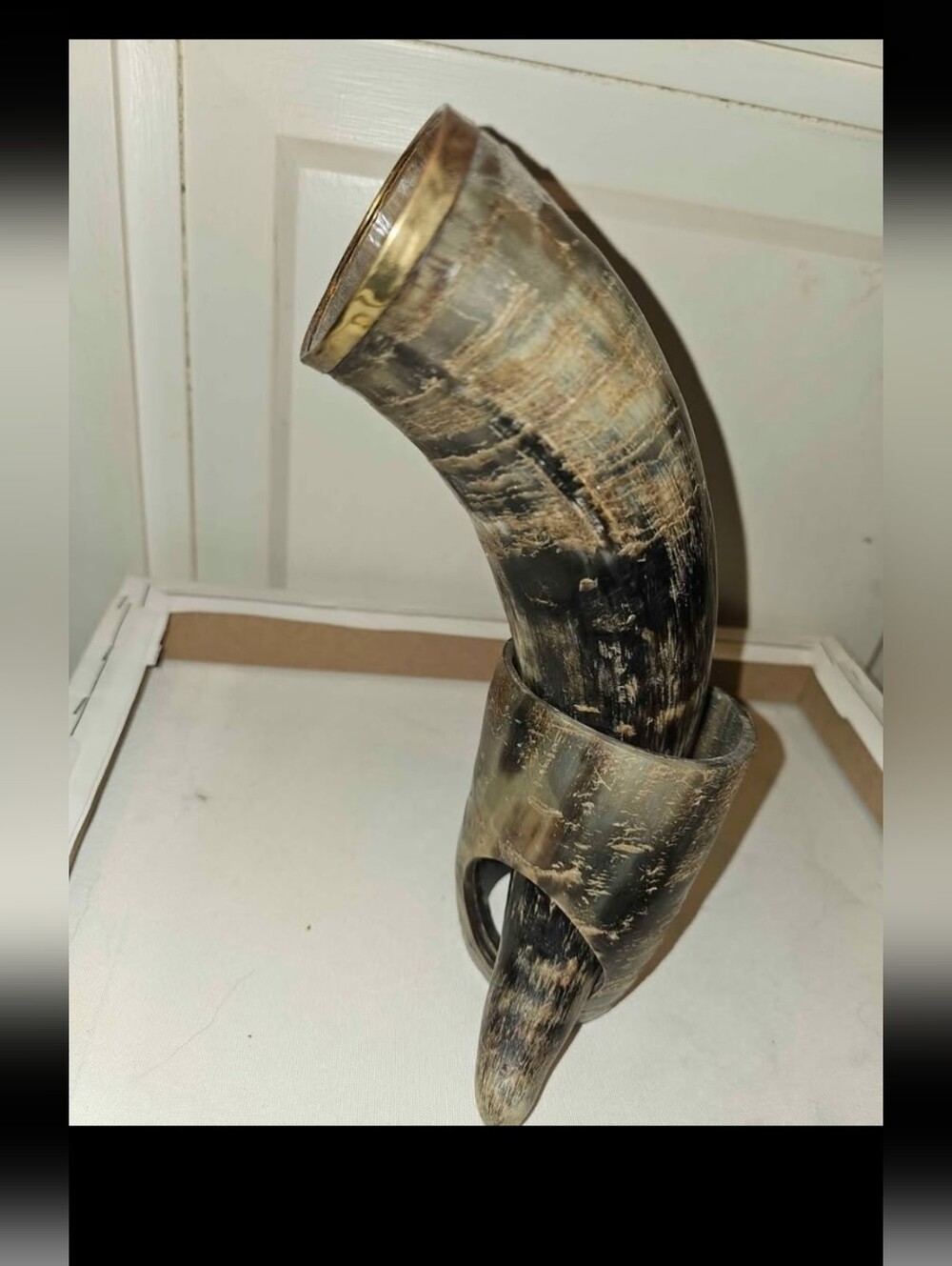 Vintage Viking Drinking Horn